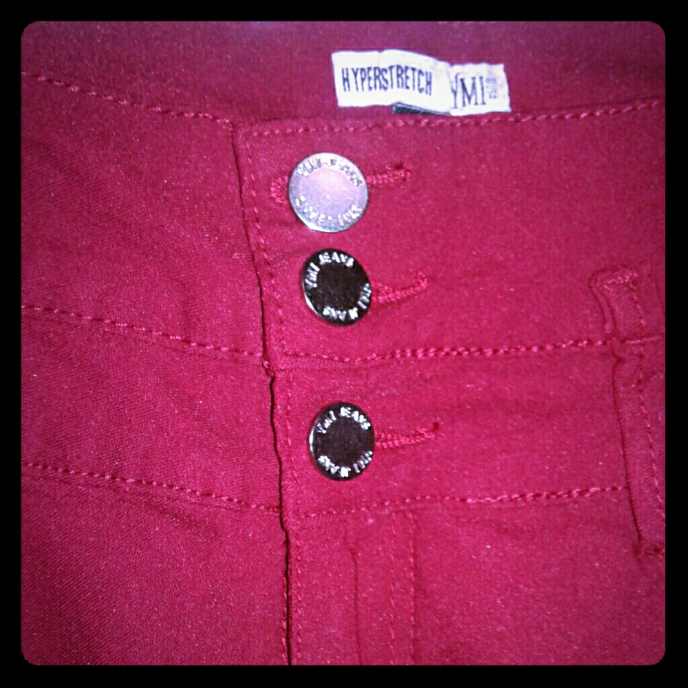 YMI Hyperstretch Jeans Red Junior Plus 18